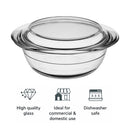 CONSOL CORDOBA ROUND GLASS CASSEROLE WITH LID, 1.4L