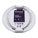 CONSOL CORDOBA ROUND GLASS CASSEROLE WITH LID, 1.4L