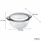 CONSOL CORDOBA ROUND GLASS CASSEROLE WITH LID, 3.1 L