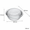 CONSOL CORDOBA ROUND GLASS CASSEROLE WITH LID, 3.1L