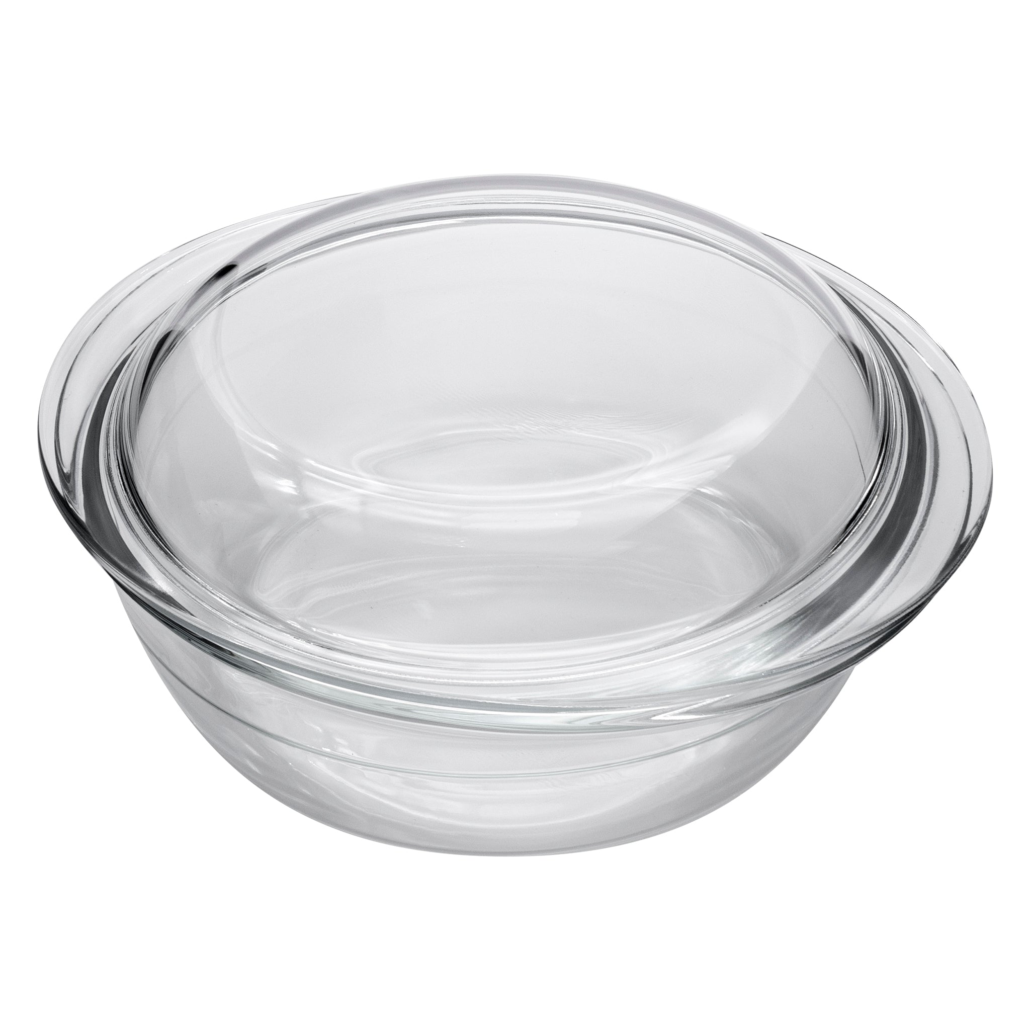 CONSOL CORDOBA ROUND GLASS CASSEROLE WITH LID, 3.1L