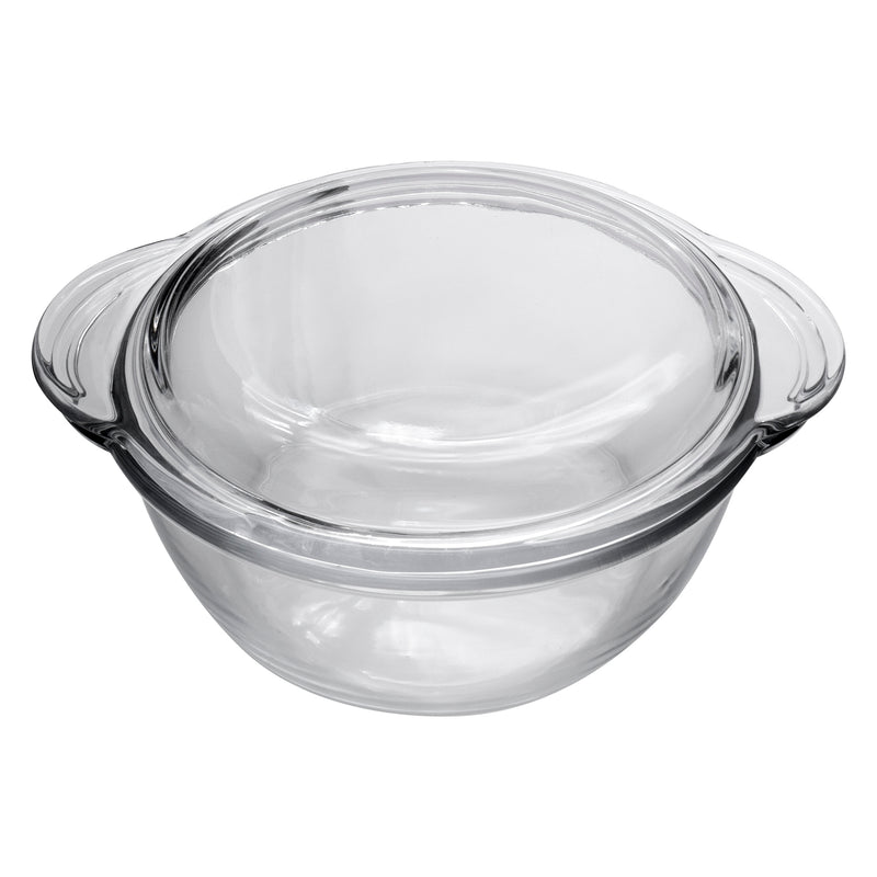CONSOL CORDOBA ROUND GLASS CASSEROLE WITH LID, 3.1 L