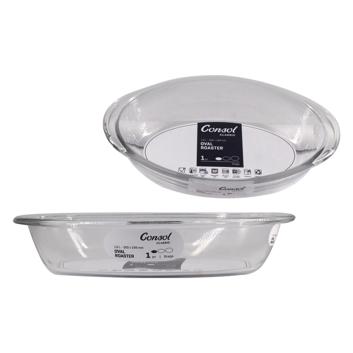 CONSOL BRAGA OVAL ROASTER, 1.6L