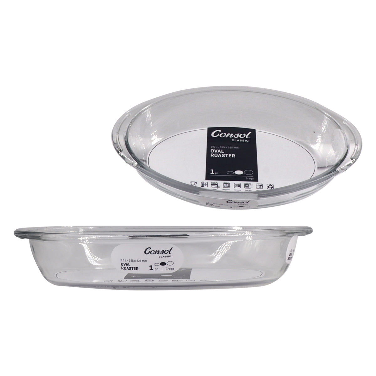 CONSOL BRAGA OVAL ROASTER, 2.5L