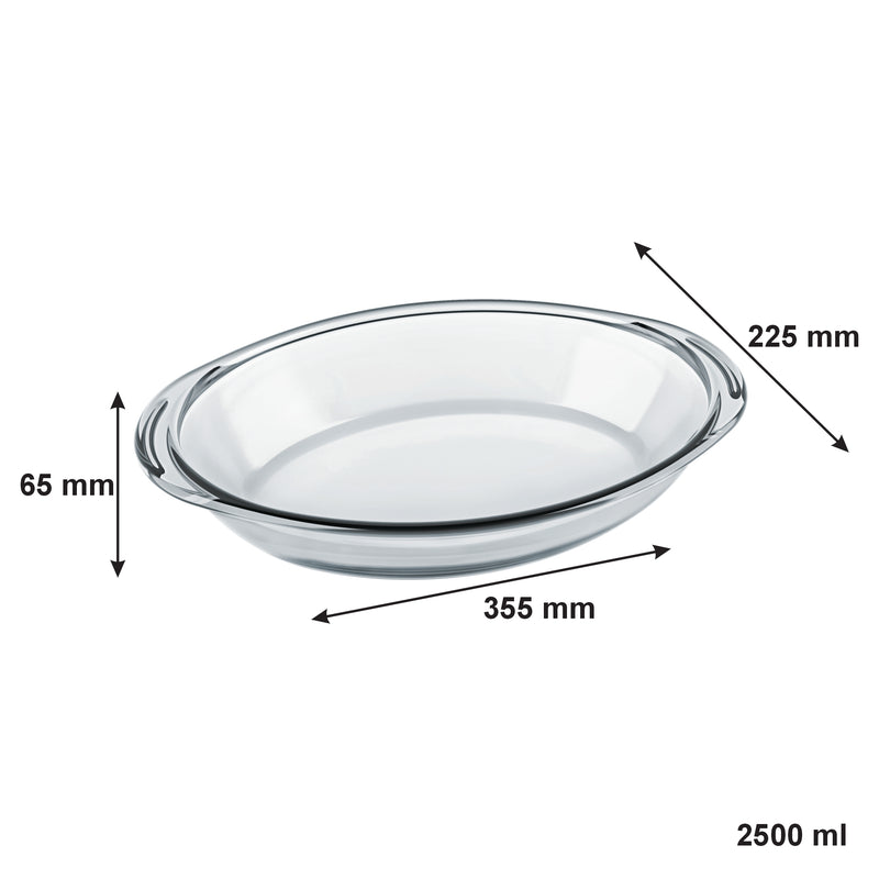 CONSOL BRAGA OVAL ROASTER, 2.5LT (355X225X65MM)