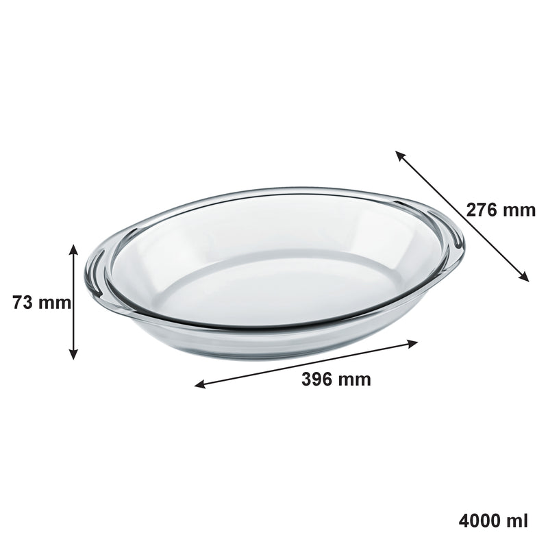CONSOL BRAGA OVAL ROASTER, 4LT (396X276X73MM)