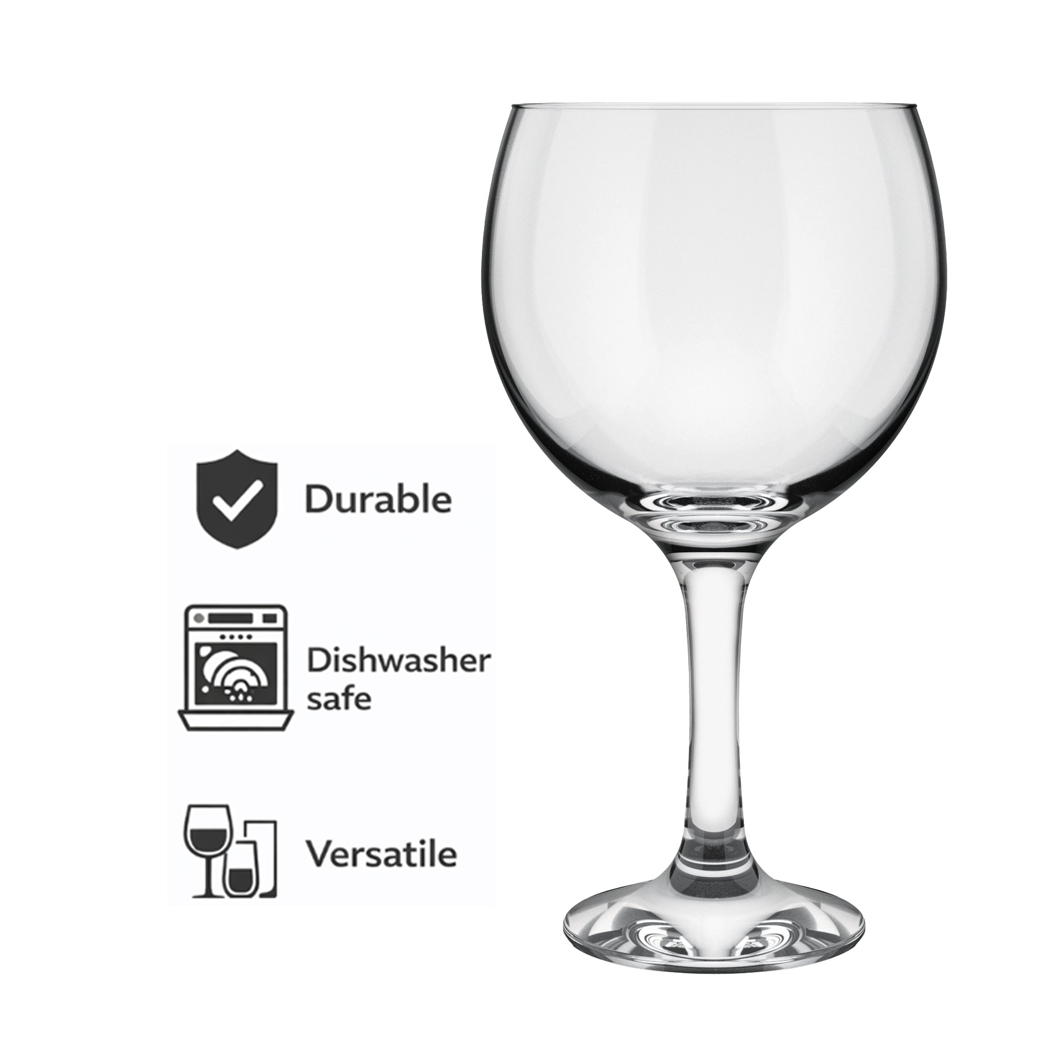 CONSOL BRADFORD STEM GIN GLASS 2PK, 600ML