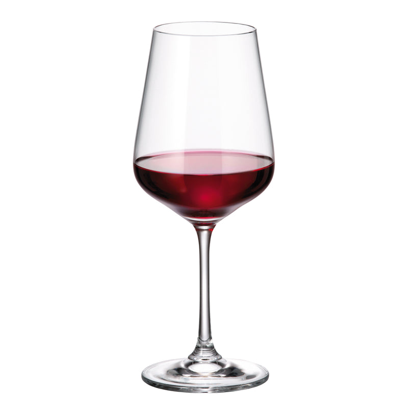 CONSOL SIGNATURE VIENNA CRYSTAL STEM RED WINE GLASS 4 PACK, (450ML)
