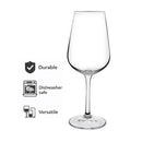 CONSOL SIGNATURE VIENNA CRYSTAL STEM WHITE WINE GLASS 4PK, 360ML