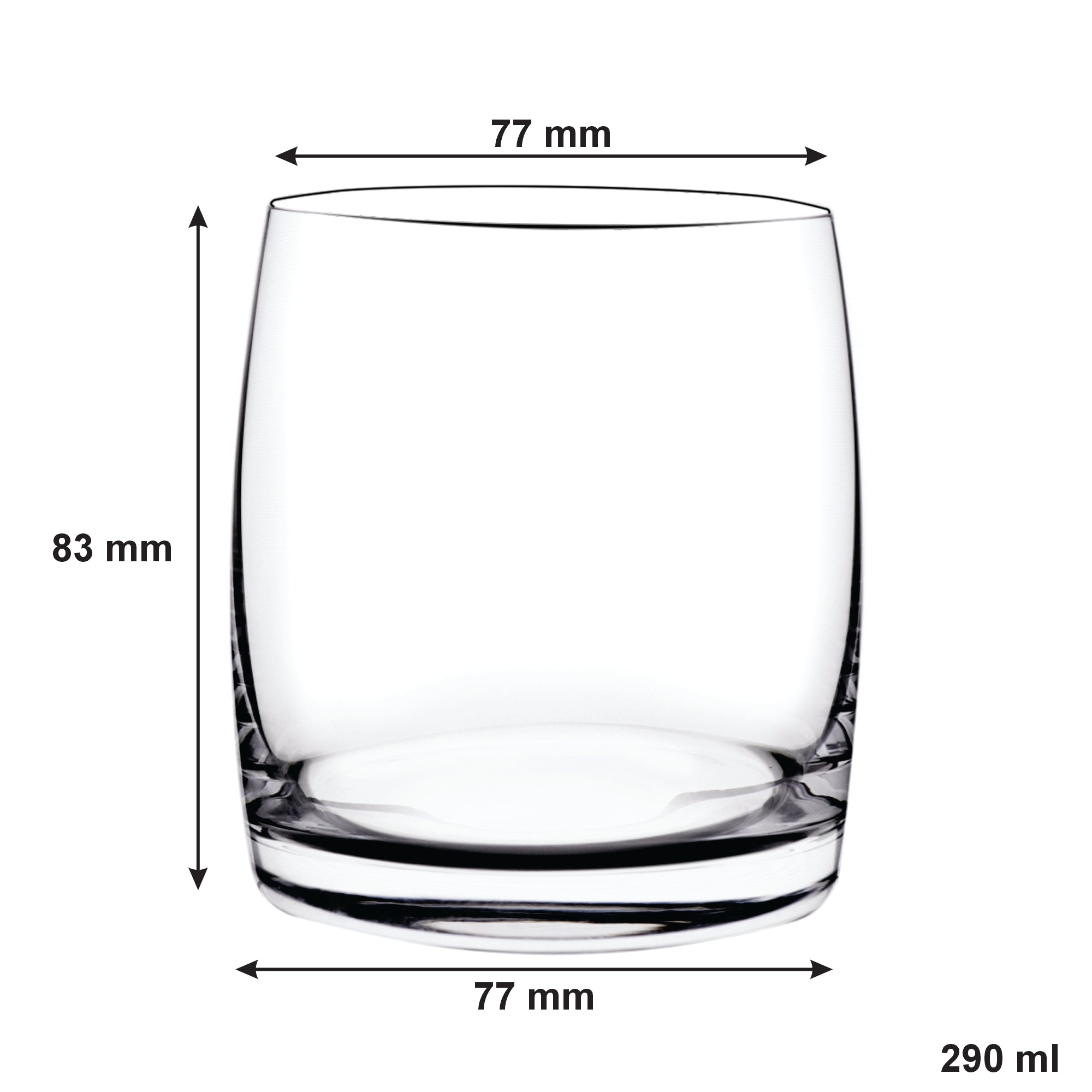 CONSOL SIGNATURE VIENNA CRYSTAL SHORT TUMBLER 4K, 290ML