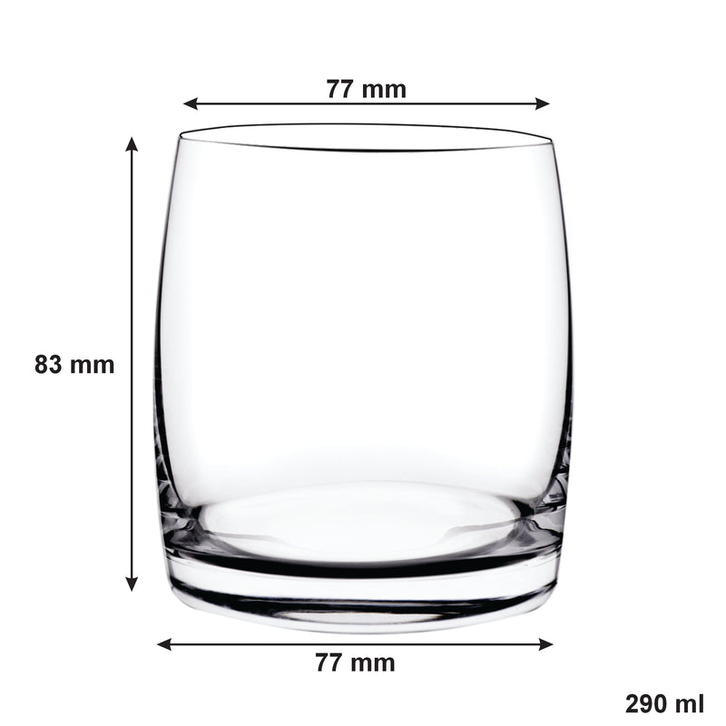 CONSOL SIGNATURE VIENNA CRYSTAL SHORT TUMBLER 4 PACK, (290ML)