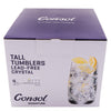 CONSOL SIGNATURE VIENNA CRYSTAL TALL TUMBLER 4PK, 380ML