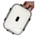 CONSOL MADRID RECT. STORAGE CONTAINER WITH CLIP ON VENTED LID, 1.5LT (230X175X76MM)