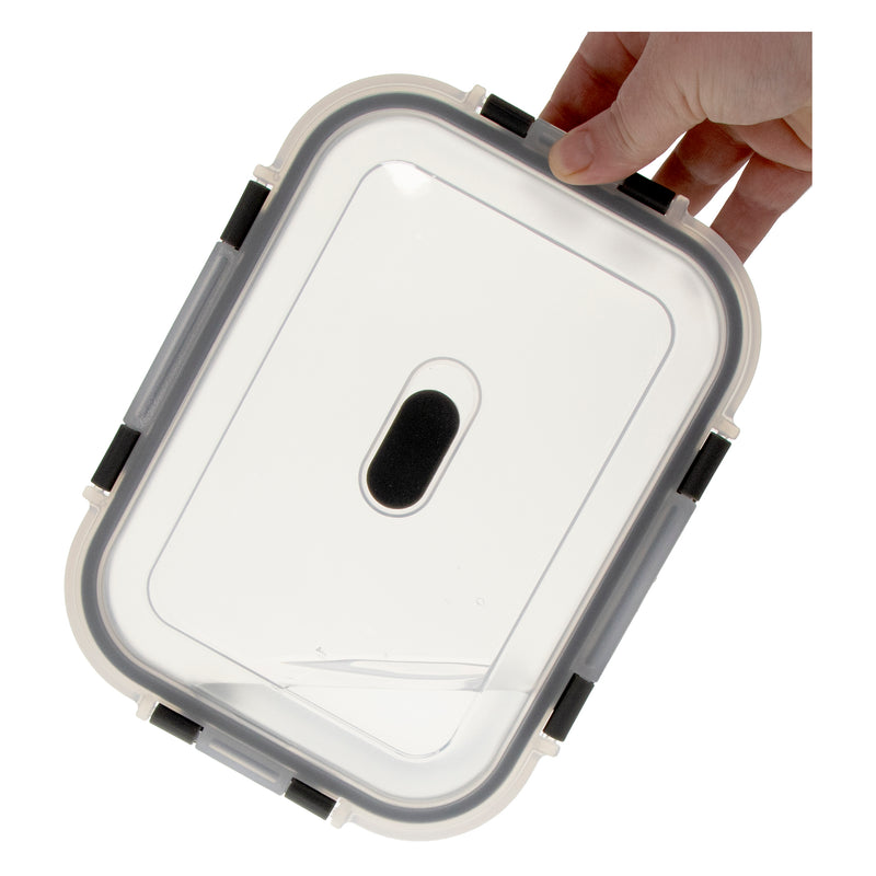 CONSOL MADRID RECT. STORAGE CONTAINER WITH CLIP ON VENTED LID, 1.5LT (230X175X76MM)