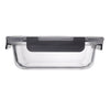CONSOL MADRID RECT. STORAGE CONTAINER WITH VENTED CLIP ON LID, 370ML