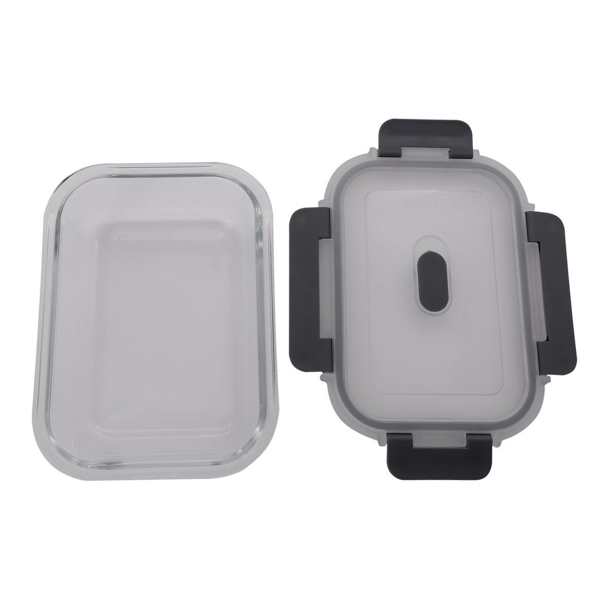 CONSOL MADRID RECT. STORAGE CONTAINER WITH VENTED CLIP ON LID, 370ML