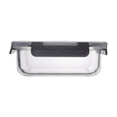CONSOL MADRID RECT. STORAGE CONTAINER WITH VENTED CLIP ON LID, 630ML (176X132X64MM)
