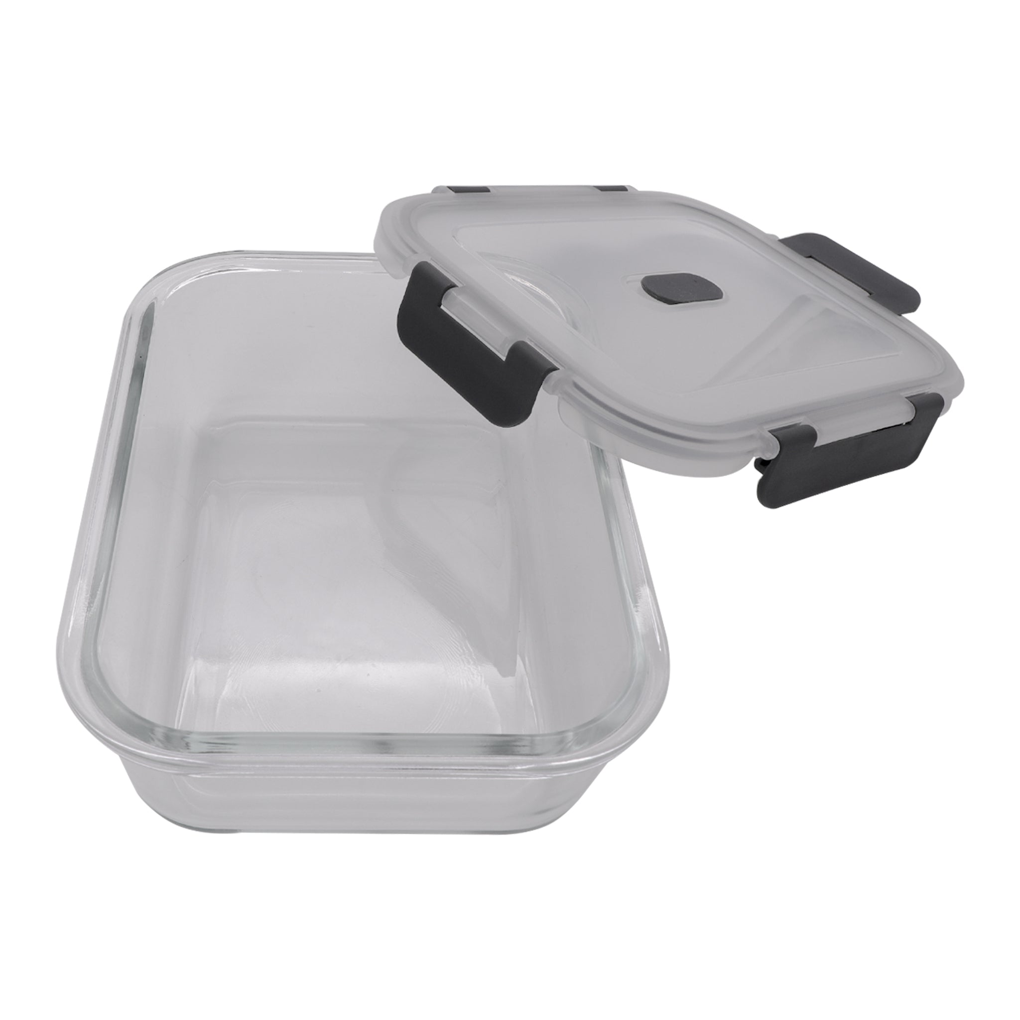 CONSOL MADRID STORAGE CONTAINERS WITH CLIP ON VENTED LIDS VALUE 4PK - 1.5L l 1L l 630ML l 370ML