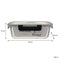 CONSOL MADRID RECT. STORAGE CONTAINER WITH VENTED CLIP ON LID, 1LT (207X154X70MM)