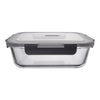 CONSOL MADRID RECT. STORAGE CONTAINER WITH VENTED CLIP ON LID, 1L