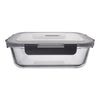 CONSOL MADRID RECT. STORAGE CONTAINER WITH VENTED CLIP ON LID, 1LT (207X154X70MM)