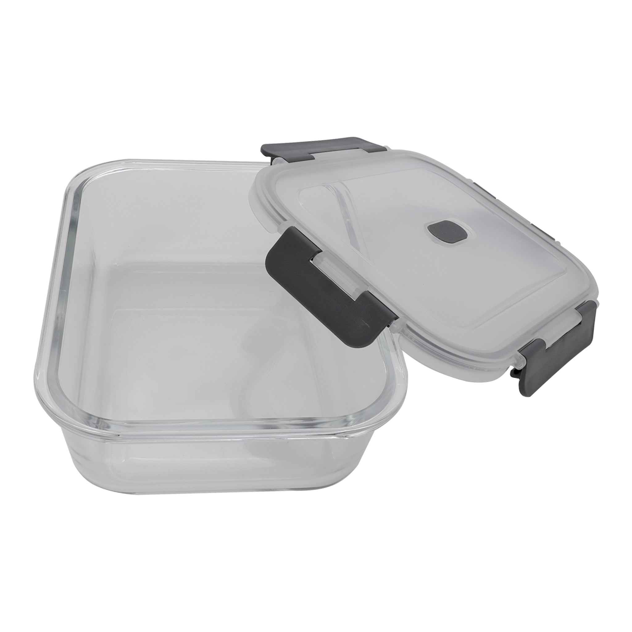 CONSOL MADRID RECT. STORAGE CONTAINER WITH VENTED CLIP ON LID, 1L