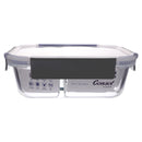 CONSOL MADRID RECT. 3 DIVISION STORAGE CONTAINER WITH CLIP ON LID, 910ML