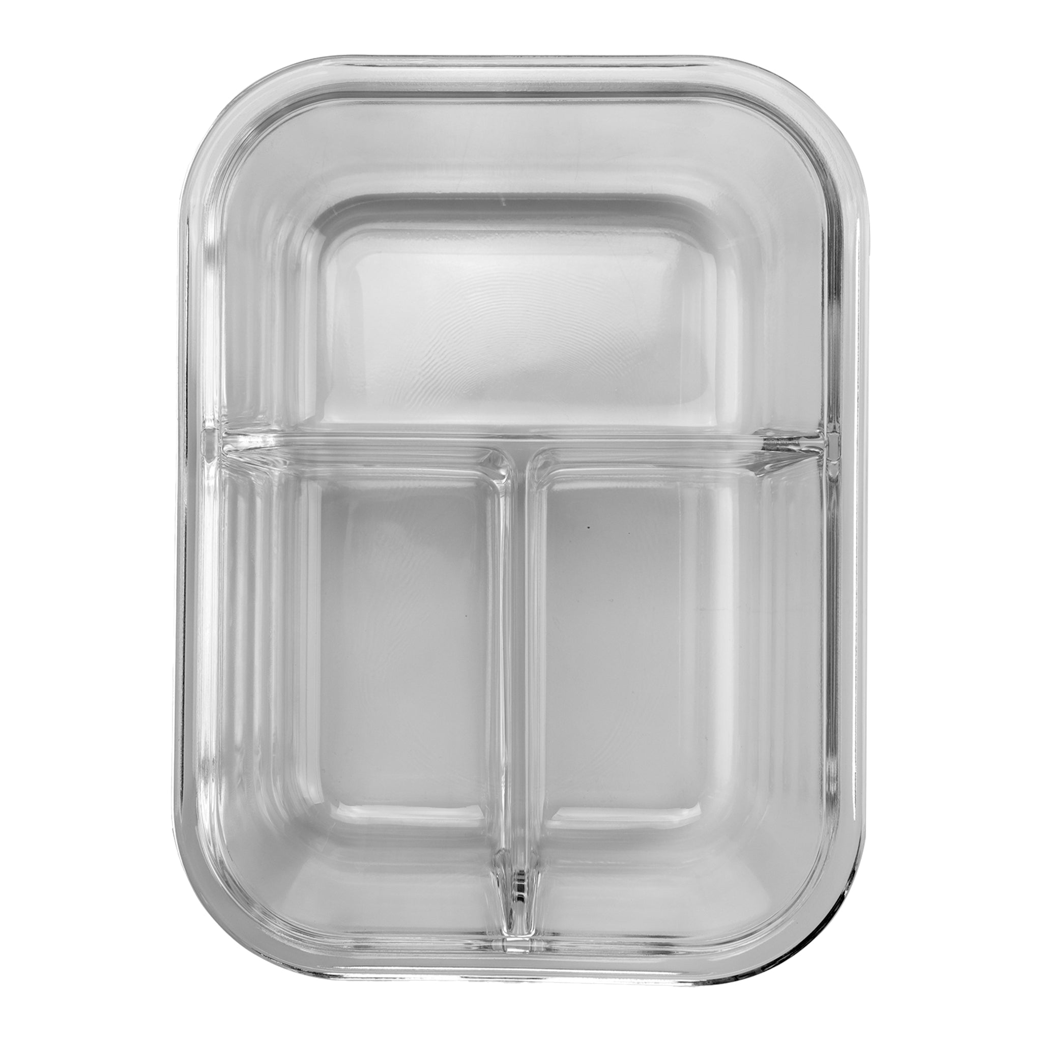 CONSOL MADRID RECT. 3 DIVISION STORAGE CONTAINER WITH CLIP ON LID, 910ML