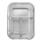 CONSOL MADRID RECT. 3 DIVISION STORAGE CONTAINER WITH CLIP ON LID, 910ML (207X154X70MM)