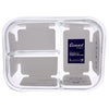 CONSOL MADRID RECT. 3 DIVISION STORAGE CONTAINER WITH CLIP ON LID, 910ML