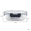 CONSOL MADRID STORAGE CONTAINERS WITH CLIP ON VENTED LIDS VALUE 3PK SET, 1L & 630ML & 370ML