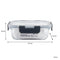 CONSOL MADRID STORAGE CONTAINERS WITH CLIP ON VENTED LIDS 3PCE VALUE PACK, (1LT & 630ML & 370ML)