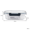 CONSOL MADRID STORAGE CONTAINERS WITH CLIP ON VENTED LIDS VALUE 3PK SET, 1L & 630ML & 370ML