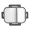 CONSOL MADRID RECT. 2 DIVISION STORAGE CONTAINER WITH CLIP ON LID, 1.36LT (230X175X76MM)