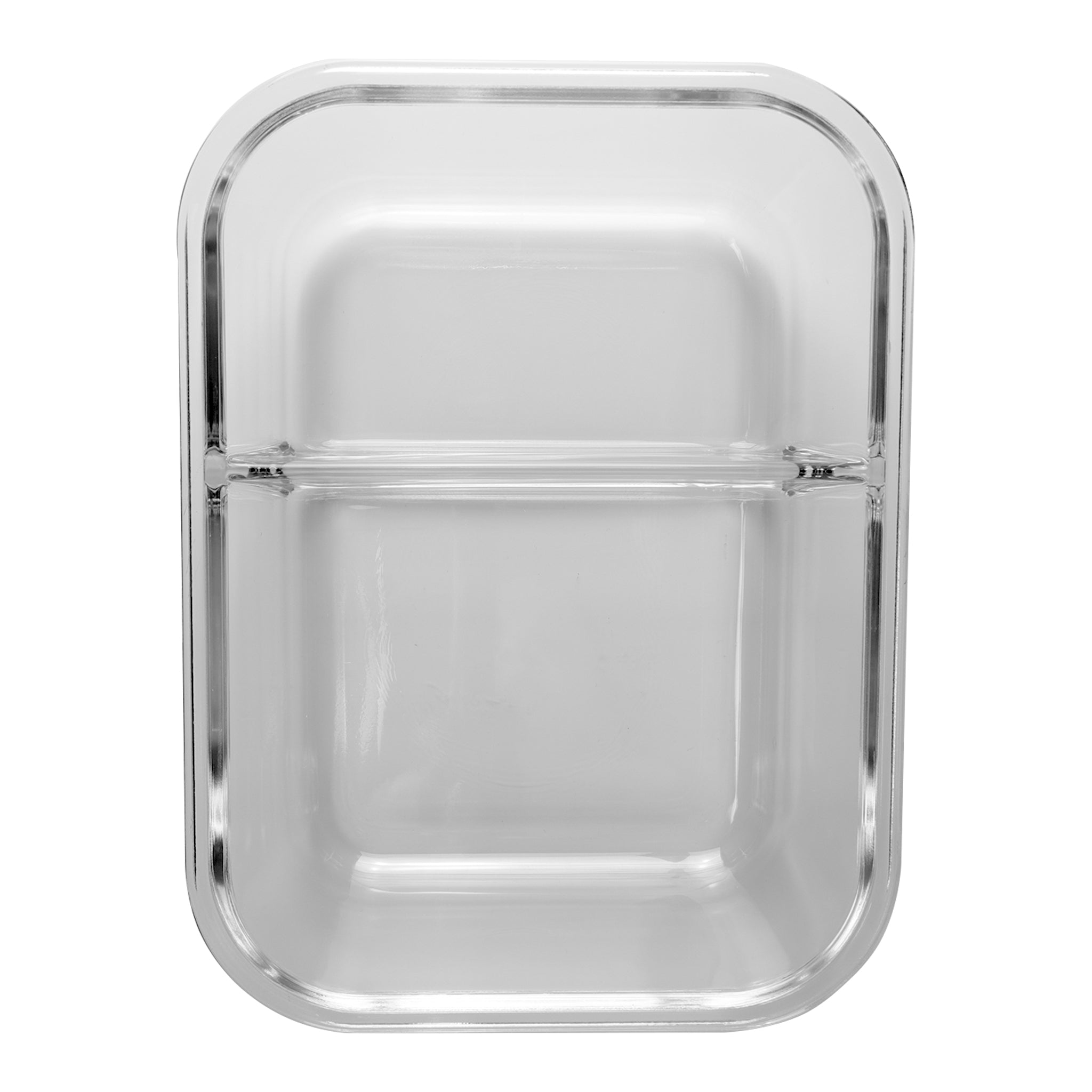 CONSOL MADRID RECT. 2 DIVISION STORAGE CONTAINER WITH CLIP ON LID, 1.36L