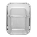 CONSOL MADRID RECT. 2 DIVISION STORAGE CONTAINER WITH CLIP ON LID, 1.36LT (230X175X76MM)