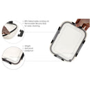 CONSOL MADRID RECT. 2 DIVISION STORAGE CONTAINER WITH CLIP ON LID, 1.36LT (230X175X76MM)