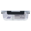 CONSOL MADRID RECT. 2 DIVISION STORAGE CONTAINER WITH CLIP ON LID, 1.36L