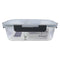 CONSOL MADRID RECT. 2 DIVISION STORAGE CONTAINER WITH CLIP ON LID, 1.36LT (230X175X76MM)