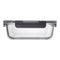 CONSOL MADRID RECT. STORAGE CONTAINER WITH CLIP ON VENTED LID, 1.5LT (230X175X76MM)