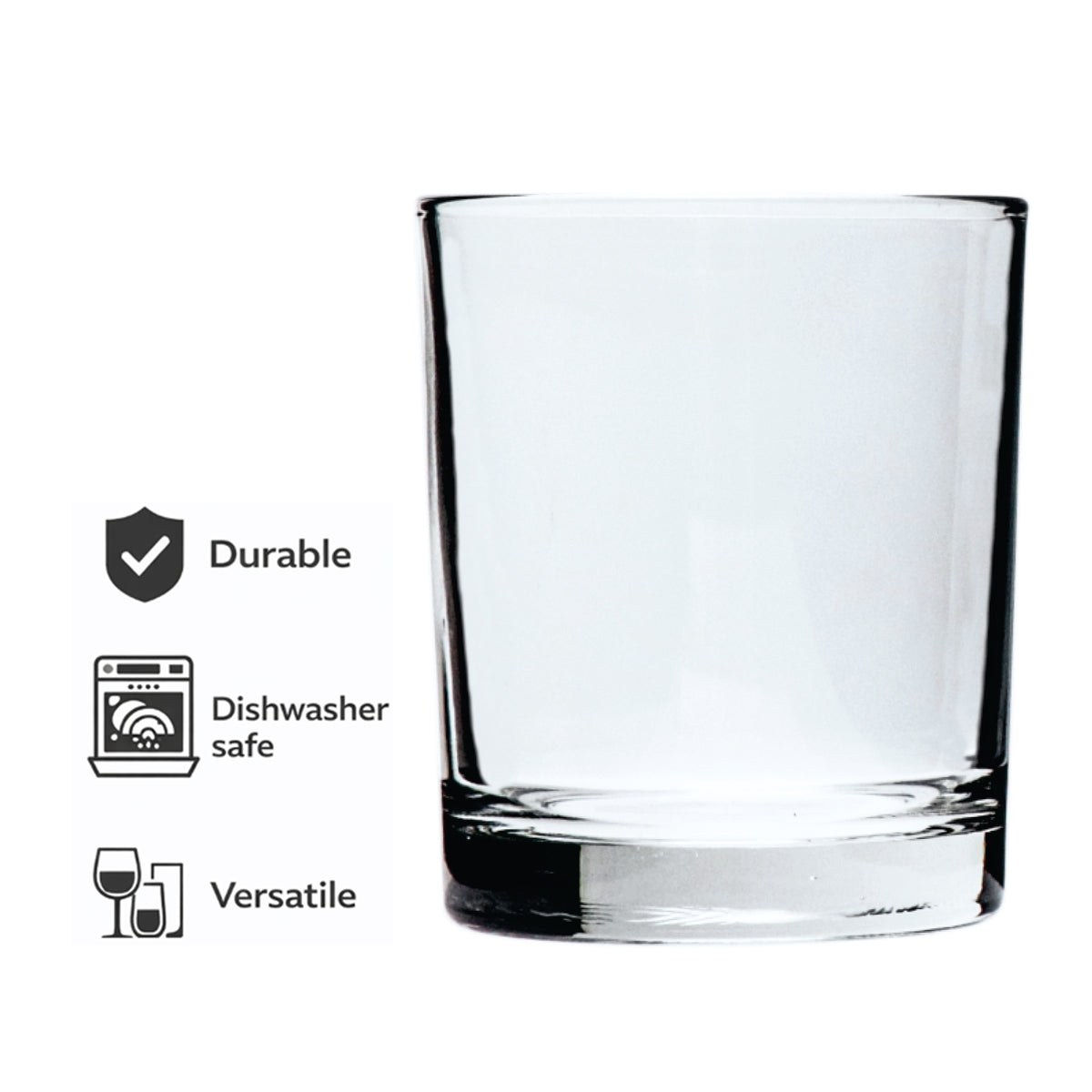 REGENT WHISKEY GLASS TUMBLER, 335ML