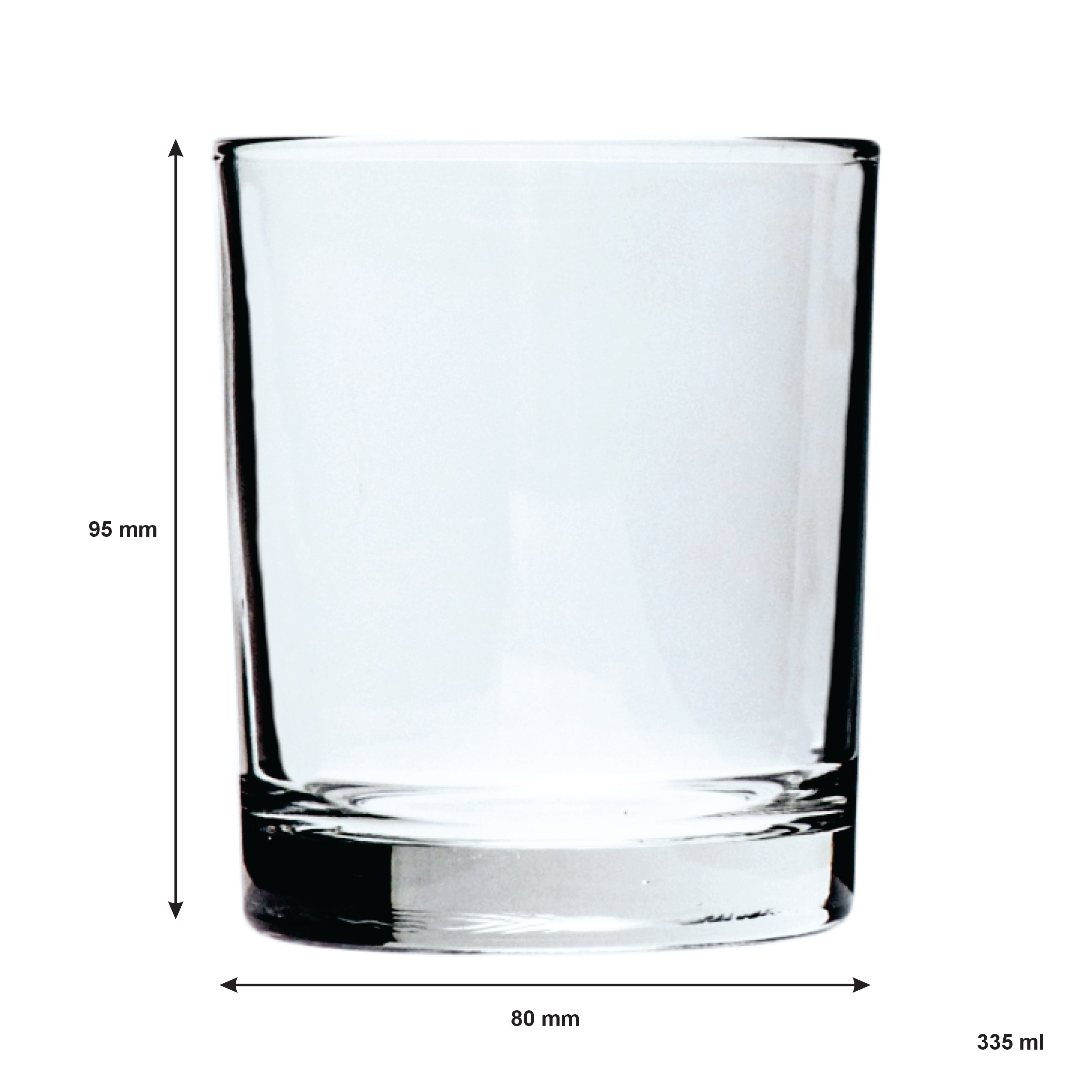 REGENT WHISKEY GLASS TUMBLER, 335ML