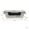 CONSOL MADRID STORAGE CONTAINERS WITH CLIP ON VENTED LIDS VALUE 4PK - 1.5L l 1L l 630ML l 370ML