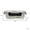 CONSOL MADRID STORAGE CONTAINERS WITH CLIP ON VENTED LIDS 4PCE VALUE PACK, (1.5LT,1LT,630ML & 370ML)