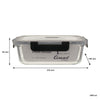 CONSOL MADRID STORAGE CONTAINERS WITH CLIP ON VENTED LIDS VALUE 4PK - 1.5L l 1L l 630ML l 370ML