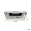 CONSOL MADRID STORAGE CONTAINERS WITH CLIP ON VENTED LIDS VALUE 4PK - 1.5L l 1L l 630ML l 370ML