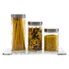 CONSOL CHICAGO CANISTERS WITH ST STEEL LIDS 3 PIECE SET, (170/220/275X115MM DIA)