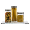 CONSOL CHICAGO CANISTERS WITH STAINLESS STEEL LIDS 3PK SET