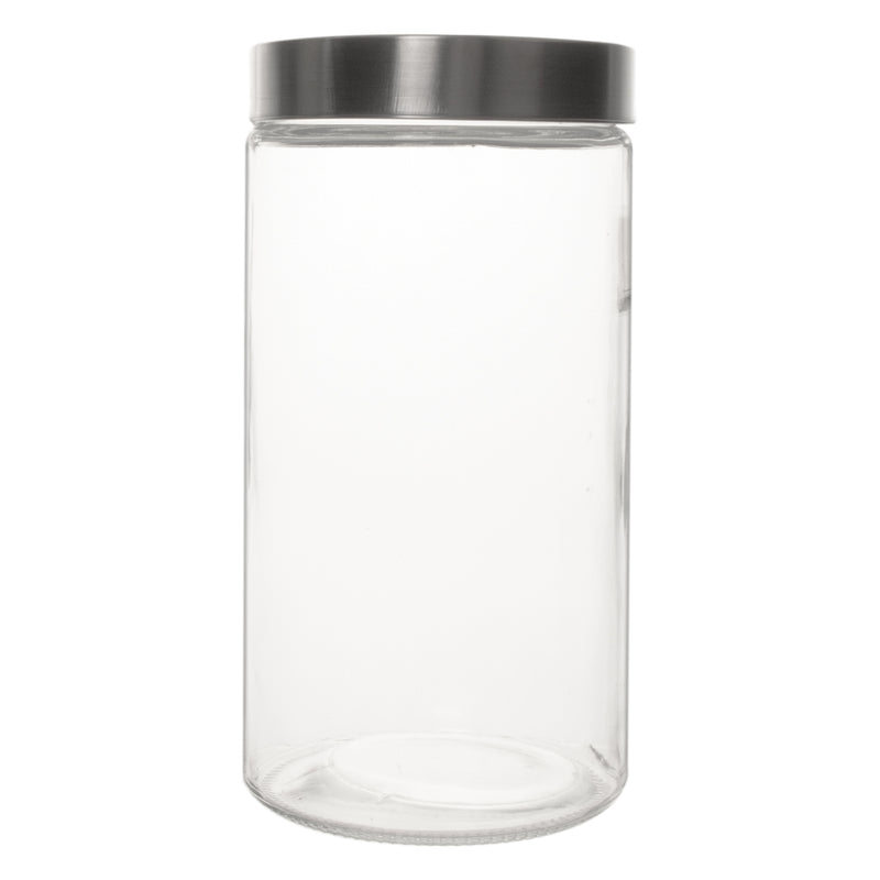 CONSOL CHICAGO CANISTERS WITH ST STEEL LIDS 3 PIECE SET, (170/220/275X115MM DIA)