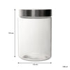 CONSOL CHICAGO CANISTERS WITH STAINLESS STEEL LIDS 3PK SET
